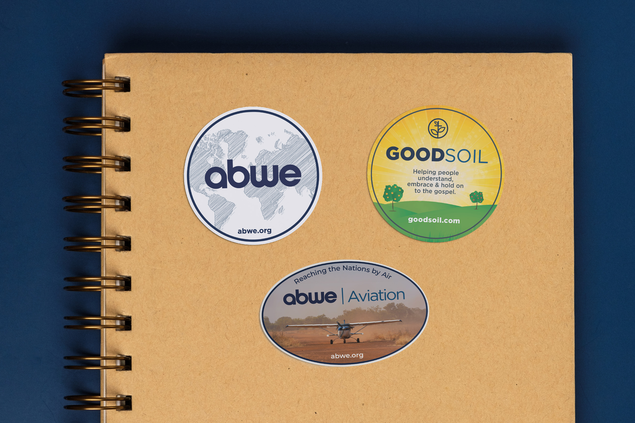 mockup-3-stickers on notebook